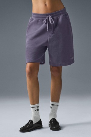 Short Alo Yoga Chill Mujer Italian Plum | Mexico BXY-952830