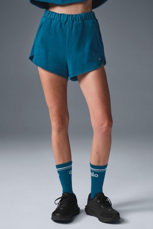 Short Alo Yoga In The Air Dolphin Mujer Azules | Mexico HOI-403126