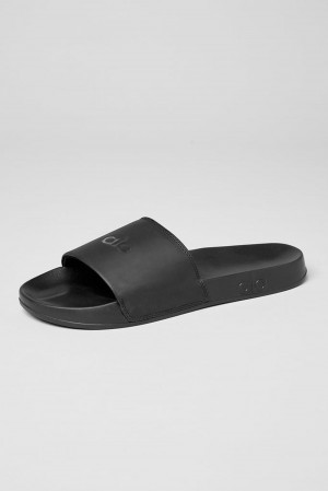 Slide Alo Yoga Unisex It Slide Hombre Negros | Mexico JMV-948672
