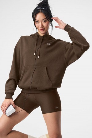 Sudadera con Capucha Alo Yoga Accolade Mujer Espresso | Mexico LGW-278934
