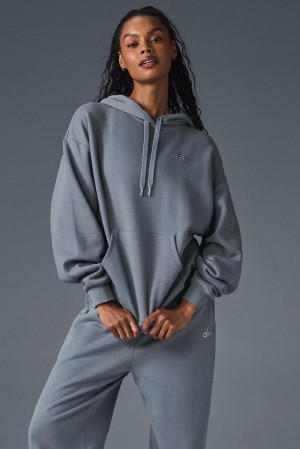 Sudadera con Capucha Alo Yoga Accolade Mujer Grises | Mexico BNY-819736