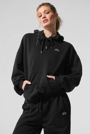 Sudadera con Capucha Alo Yoga Accolade Mujer Negros | Mexico HCA-594327