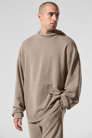 Sudadera con Capucha Alo Yoga Chill Vintage Wash Hombre Azules | Mexico RED-827965