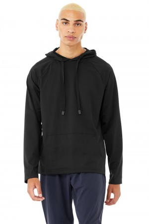 Sudadera con Capucha Alo Yoga Conquer Hombre Negros | Mexico YJT-548371