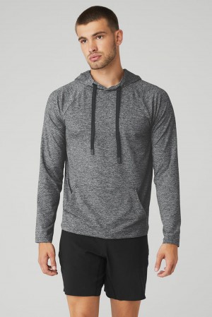 Sudadera con Capucha Alo Yoga Conquer Hombre Graphite Marl | Mexico JBO-372649