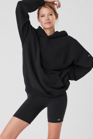 Sudadera con Capucha Alo Yoga Double Take Mujer Negros | Mexico JSV-908751