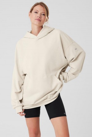 Sudadera con Capucha Alo Yoga Double Take Mujer Bone | Mexico MXN-024837