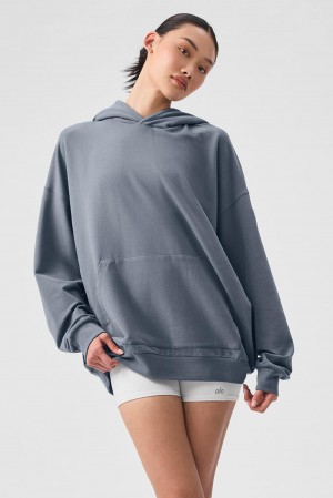 Sudadera con Capucha Alo Yoga Double Take Mujer Grises | Mexico LPQ-345890