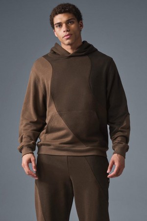Sudadera con Capucha Alo Yoga Make Waves Hombre Espresso Tonal | Mexico JZV-065281