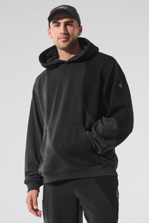 Sudadera con Capucha Alo Yoga Make Waves Hombre Negros | Mexico ZBH-895432
