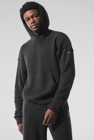Sudadera con Capucha Alo Yoga New Class Cashmere Hombre Negros | Mexico BRF-956107