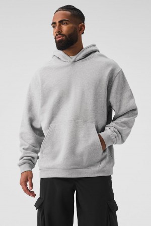 Sudadera con Capucha Alo Yoga Renown Heavy Weight Hombre Grises | Mexico NLH-305674