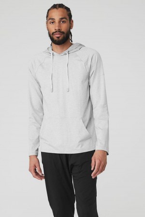 Sudadera con Capucha Alo Yoga The Conquer Hombre Grises | Mexico HPD-420167