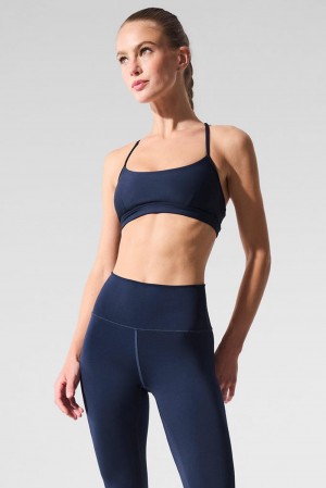 Sujetador Deportivo Alo Yoga Airlift Intrigue Mujer Azul Marino | Mexico VIY-496750
