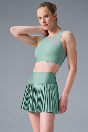 Sujetador Deportivo Alo Yoga Airlift Mesh Coastline Mujer Verdes | Mexico ZGL-162937