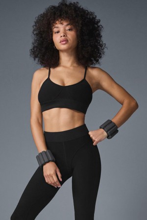 Sujetador Deportivo Alo Yoga Alosoft Head Start Mujer Negros | Mexico RAT-329618