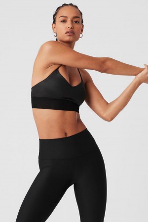 Sujetador Deportivo Alo Yoga Lavish Mujer Negros Negros | Mexico CZP-490632