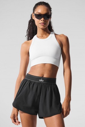 Sujetador Deportivo Alo Yoga Seamless Delight High Neck Mujer Blancos | Mexico GST-461792