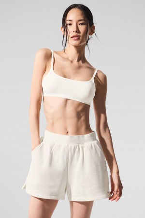 Sujetador Deportivo Alo Yoga Sheer Glow Mujer Ivory | Mexico ICQ-862594