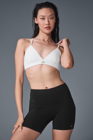 Sujetador Deportivo Alo Yoga Splendor Mujer Blancos Negros | Mexico FHV-924386