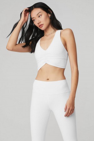 Sujetador Deportivo Alo Yoga Wild Thing Mujer Blancos | Mexico HKL-496207