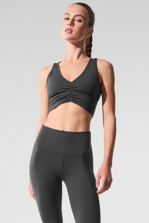 Sujetador Deportivo Alo Yoga Wild Thing Mujer Anthracite | Mexico KBQ-915687