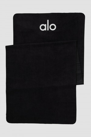 Toalla Alo Yoga Grounded No-Slip Hombre Negros | Mexico GFI-182673