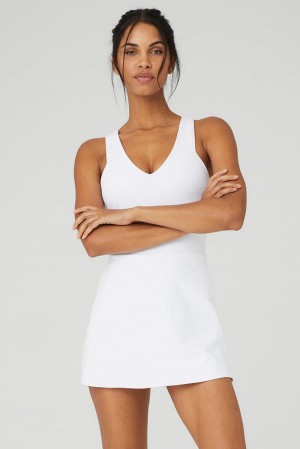 Vestido Alo Yoga Airbrush Real Mujer Blancos | Mexico APR-625830