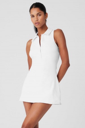 Vestido Alo Yoga Charmed Tennis Mujer Blancos | Mexico WNP-546730