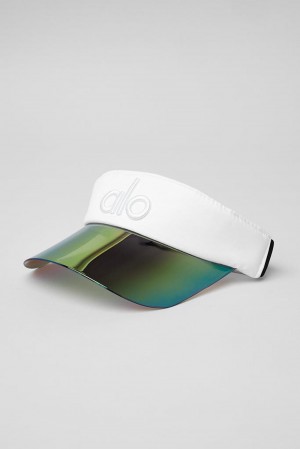 Visor Alo Yoga Airlift Solar Mujer Blancos | Mexico CQJ-091735