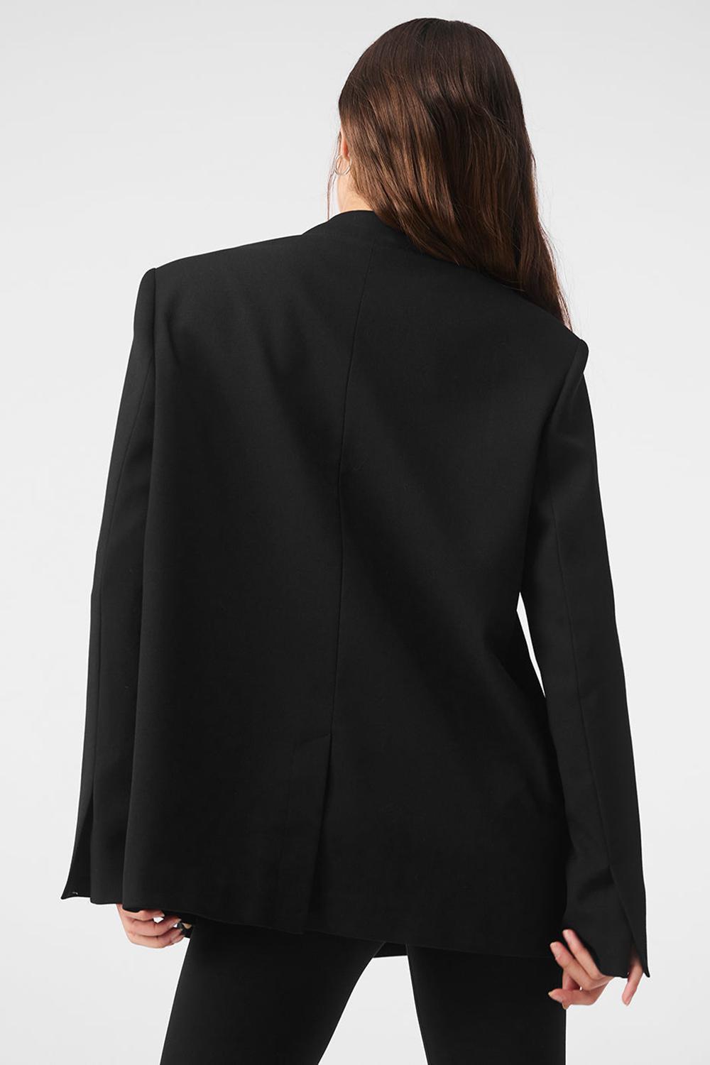 Blazers Alo Yoga First-Class Mujer Negros | Mexico  EPZ-319758