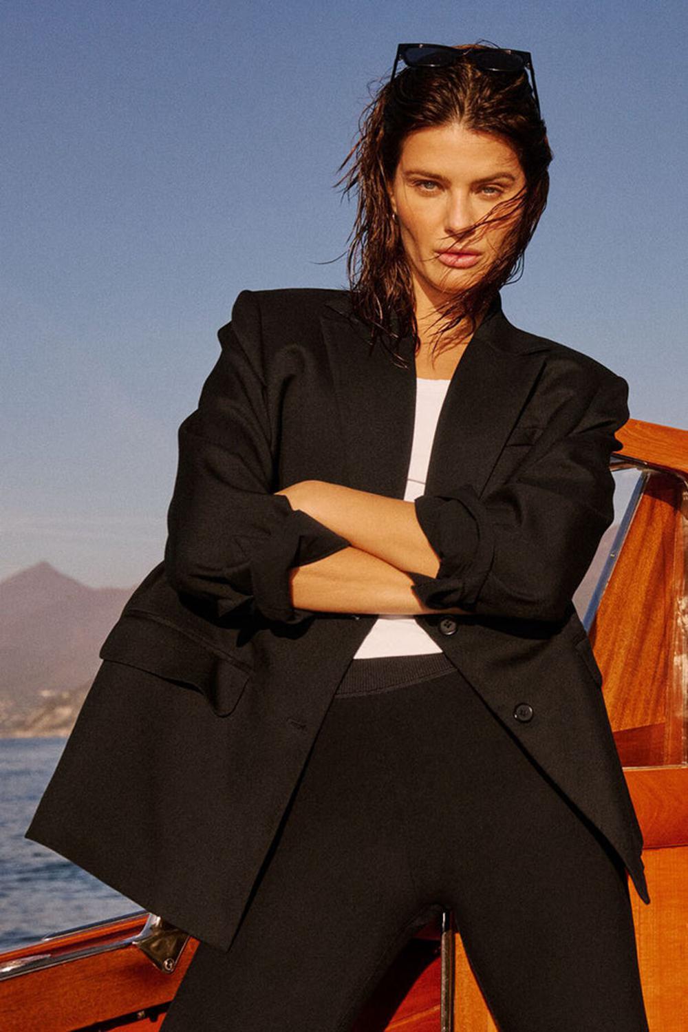 Blazers Alo Yoga First-Class Mujer Negros | Mexico  EPZ-319758