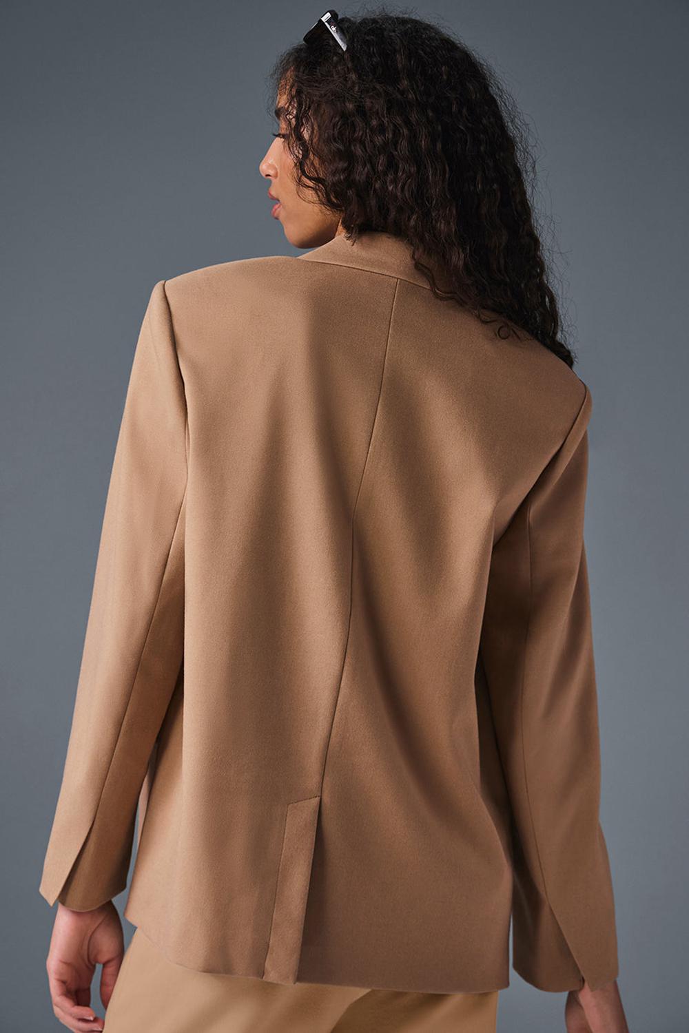 Blazers Alo Yoga First-Class Mujer Toasted Almond | Mexico  MXO-735482