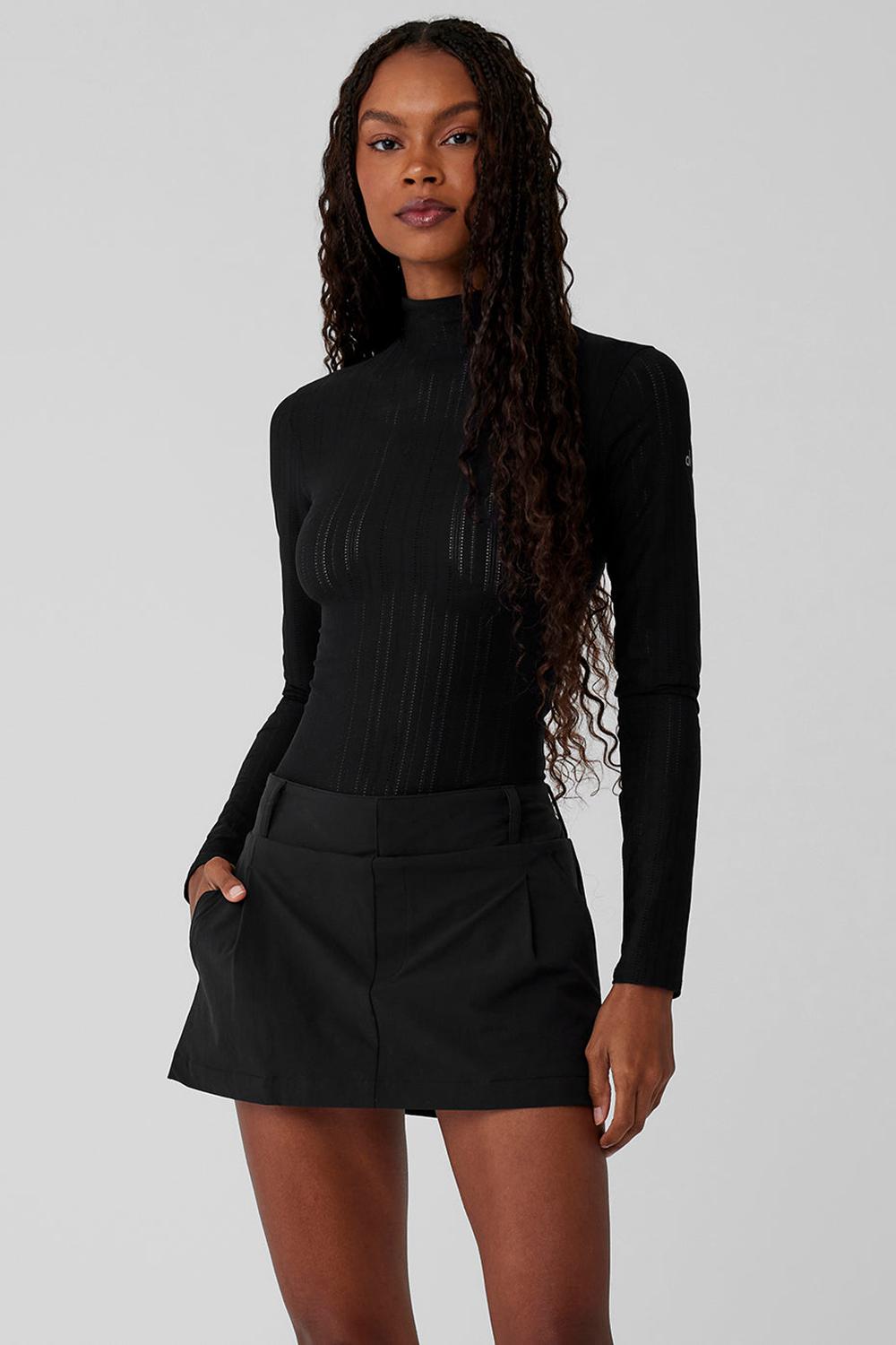 Body Alo Yoga Euphoria Long Sleeve Mujer Negros | Mexico  CSD-479186