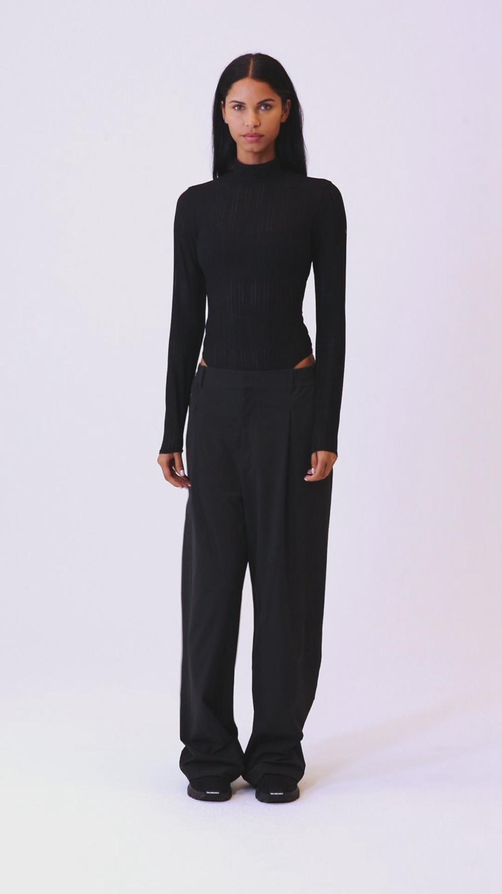 Body Alo Yoga Euphoria Long Sleeve Mujer Negros | Mexico  CSD-479186