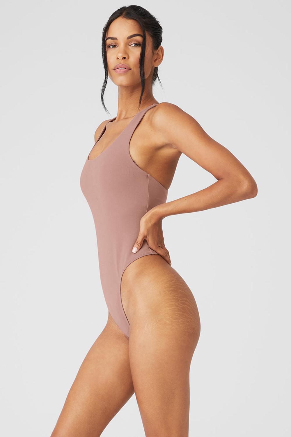 Body Alo Yoga Sleek Back Mujer Smoky Quartz | Mexico  YIU-135609
