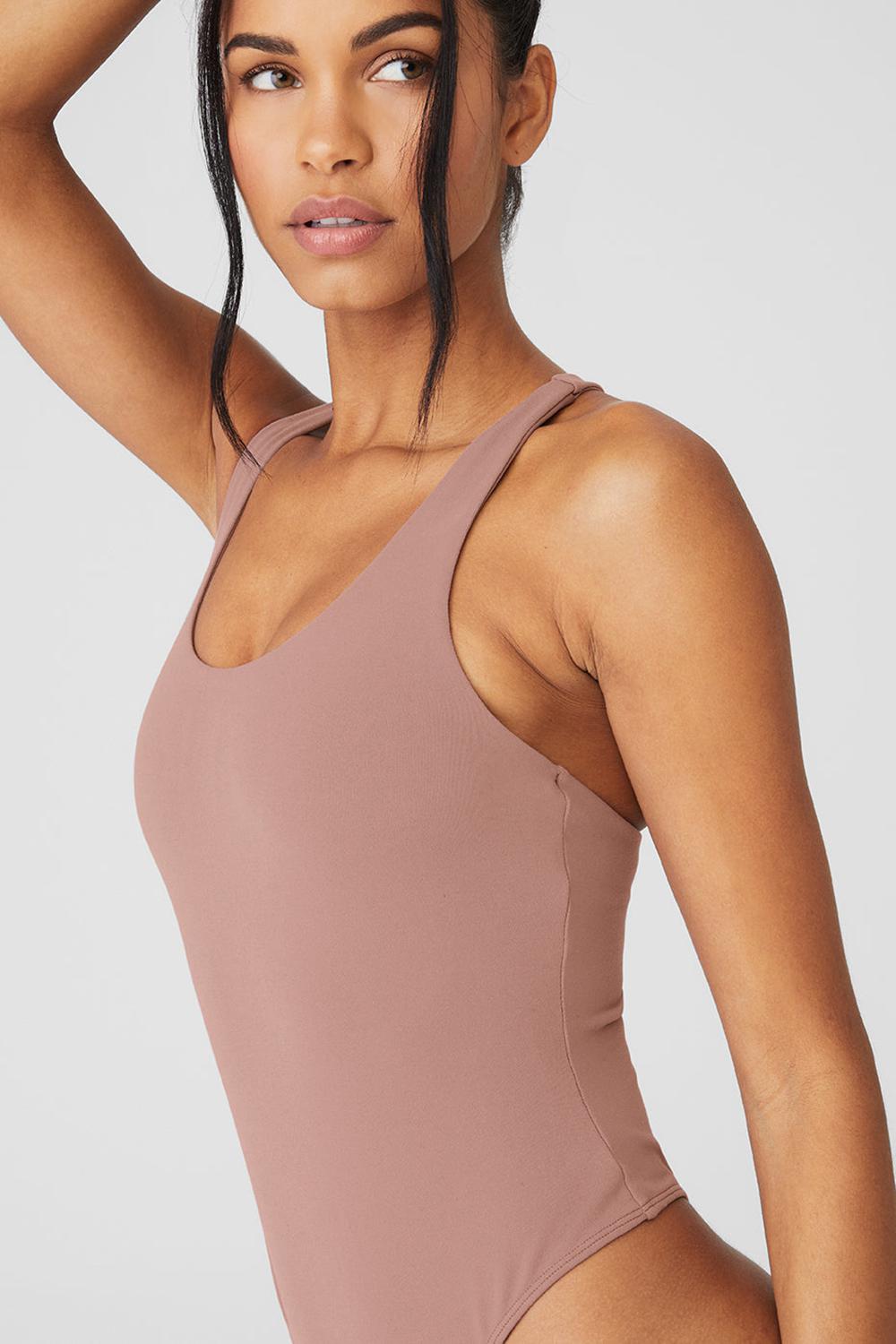 Body Alo Yoga Sleek Back Mujer Smoky Quartz | Mexico  YIU-135609