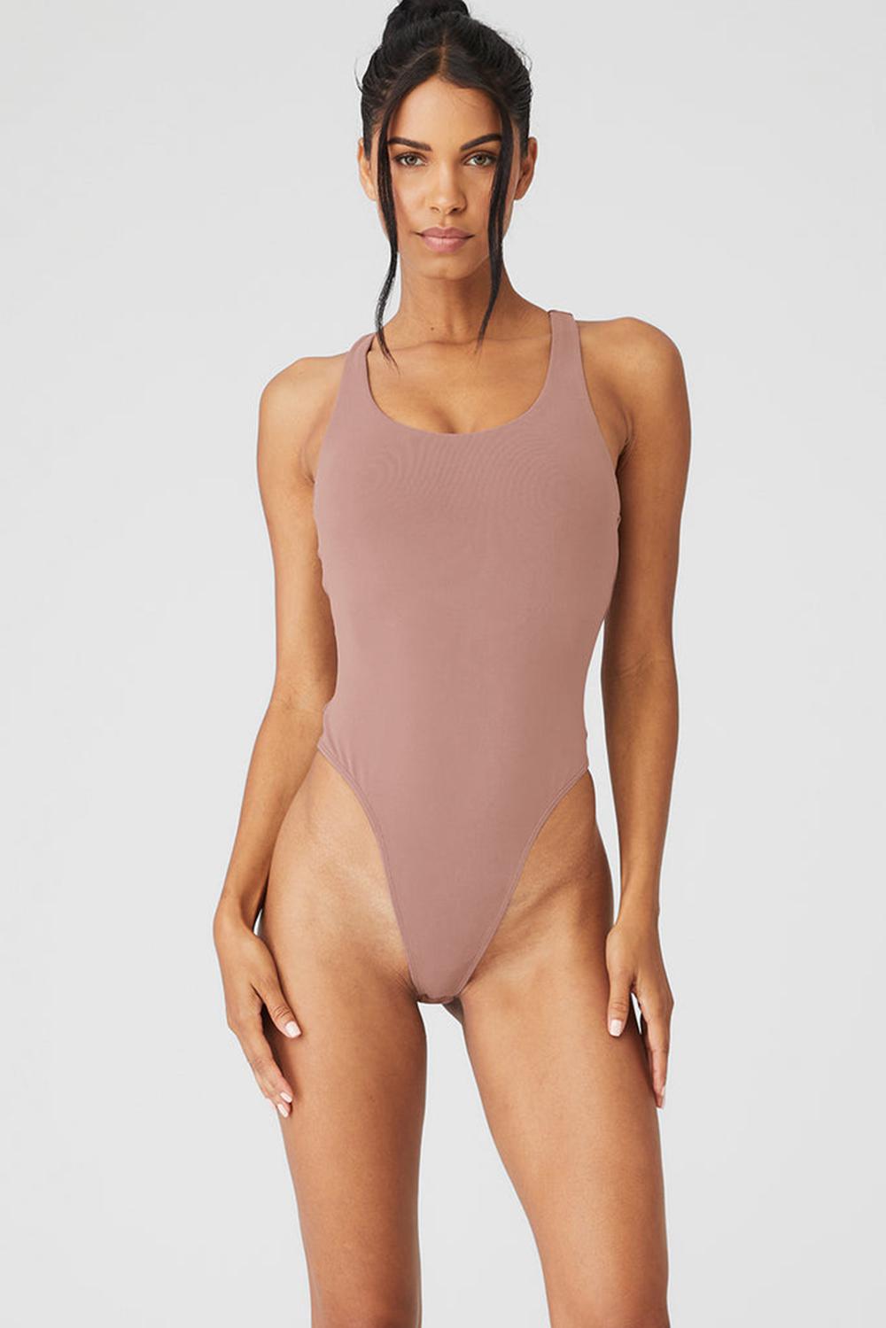 Body Alo Yoga Sleek Back Mujer Smoky Quartz | Mexico  YIU-135609
