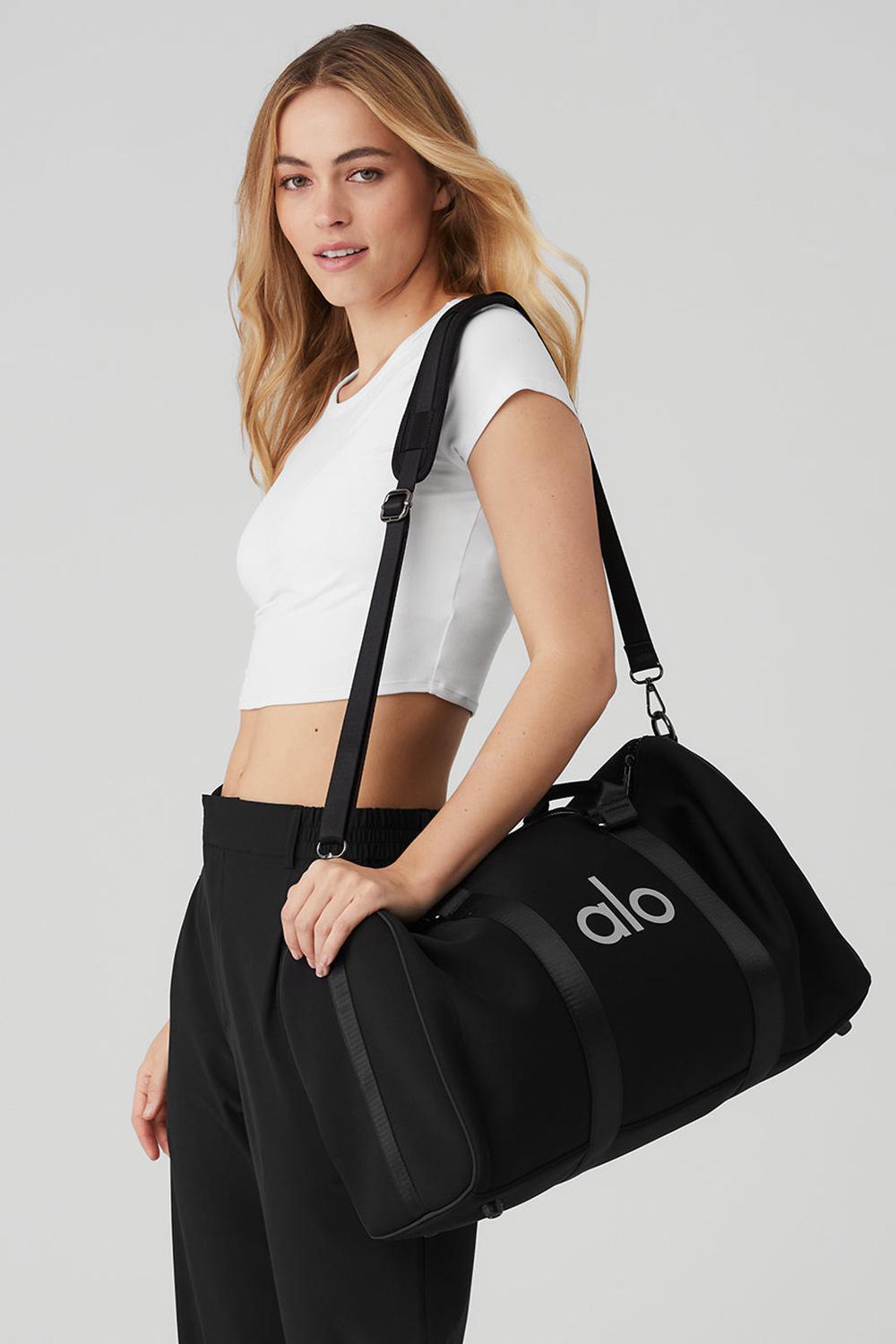 Bolsa Duffle Alo Yoga Traverse Mujer Negros Plateados | Mexico  ACI-168542