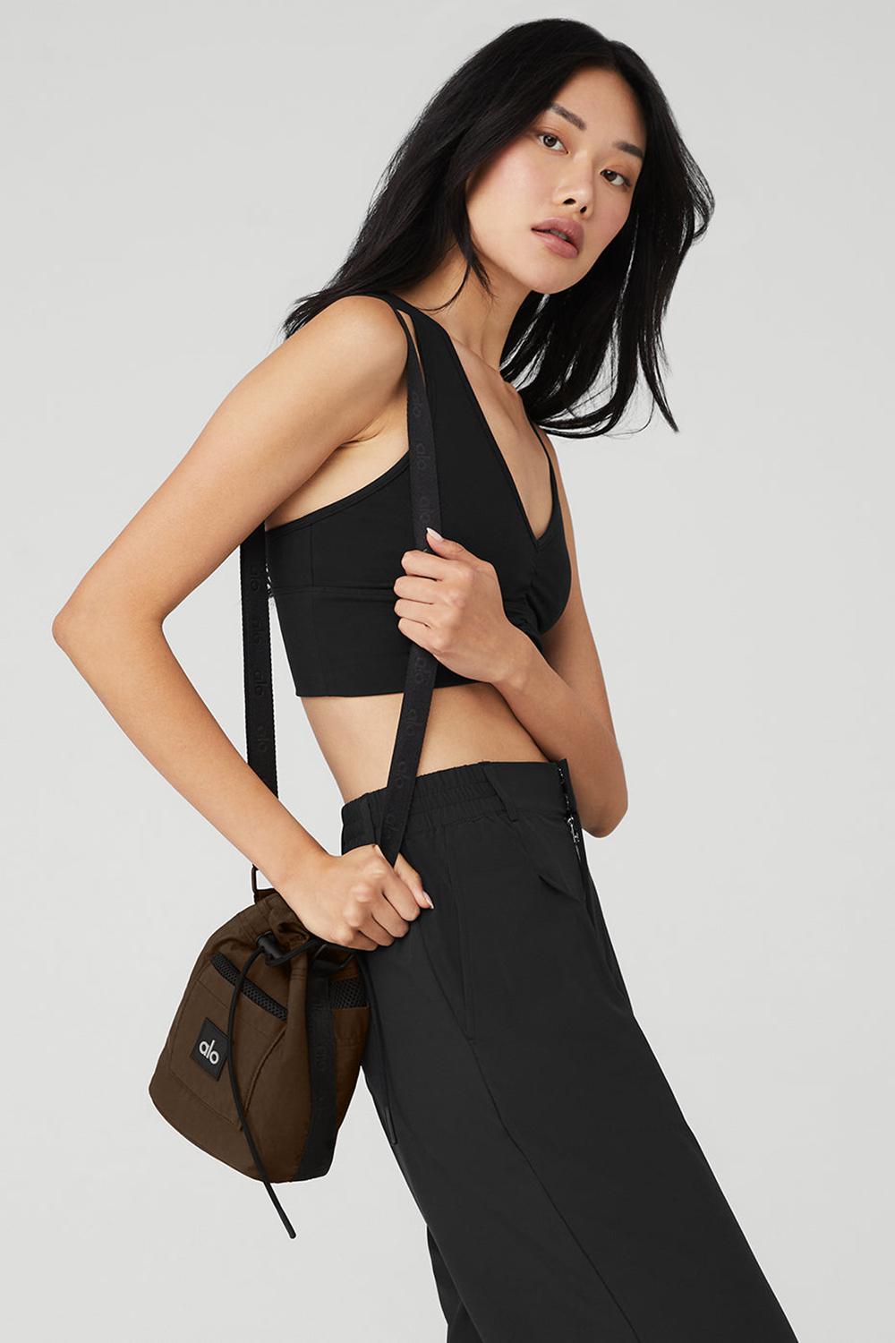 Bolso Saco Alo Yoga Cross Body Mujer Negros | Mexico  XGN-640827