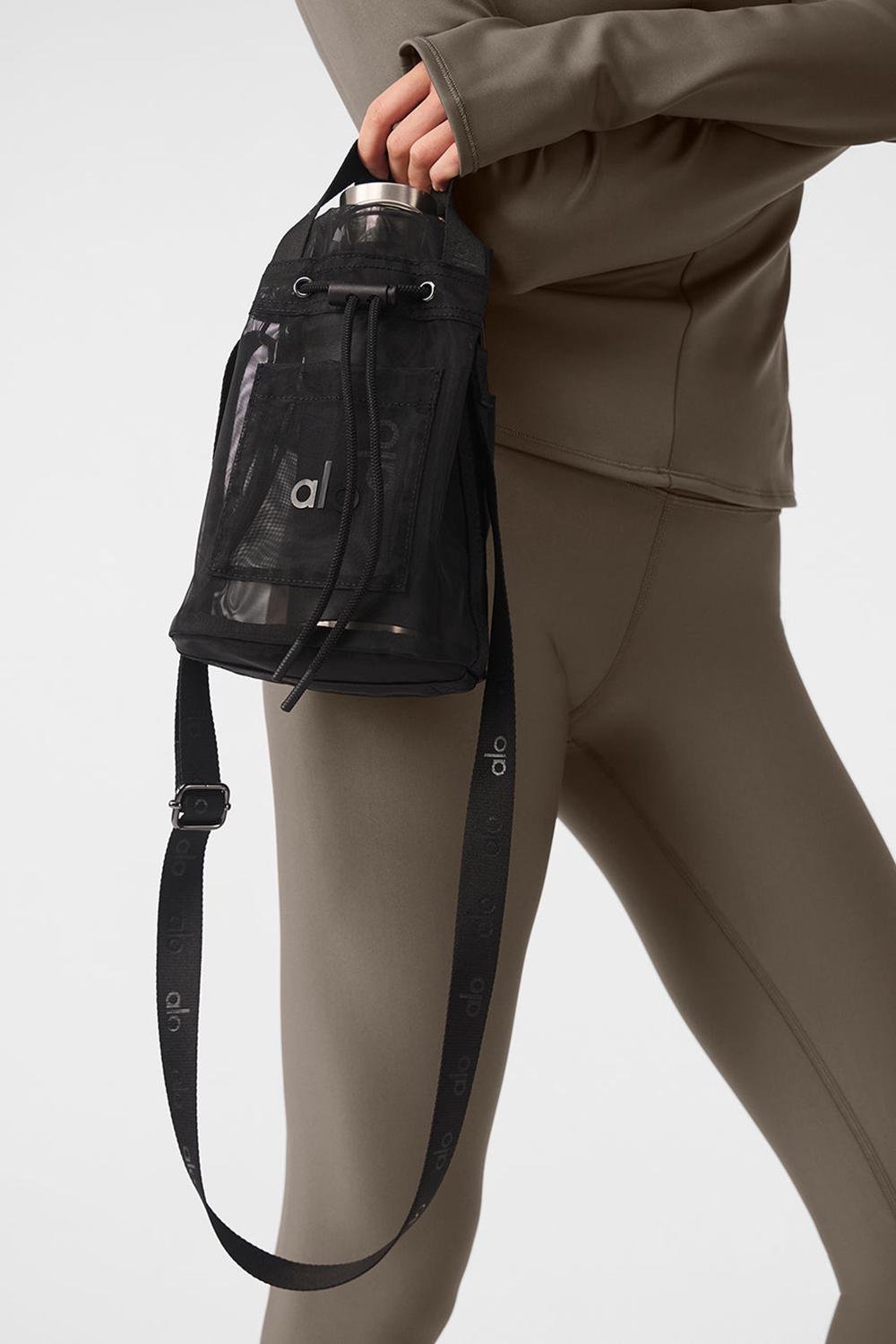 Bolso Saco Alo Yoga Sheer Cross Body Mujer Negros | Mexico  JTD-874106