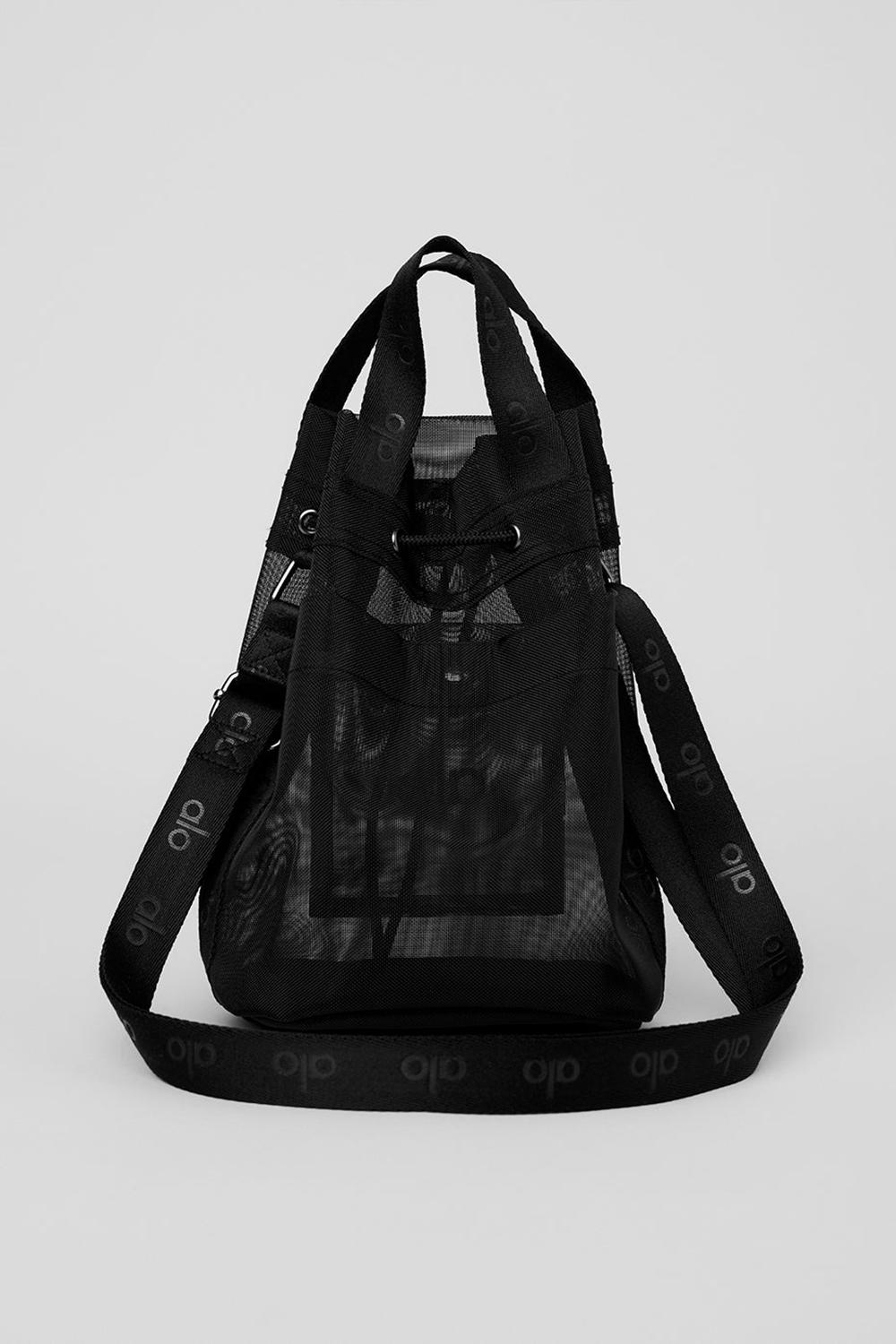 Bolso Saco Alo Yoga Sheer Cross Body Mujer Negros | Mexico  JTD-874106