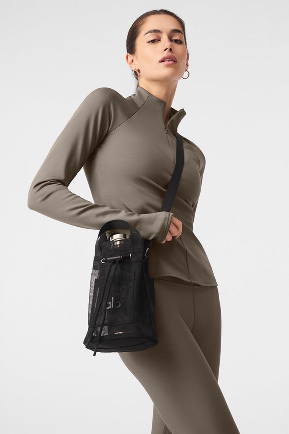 Bolso Saco Alo Yoga Sheer Cross Body Mujer Negros | Mexico  JTD-874106