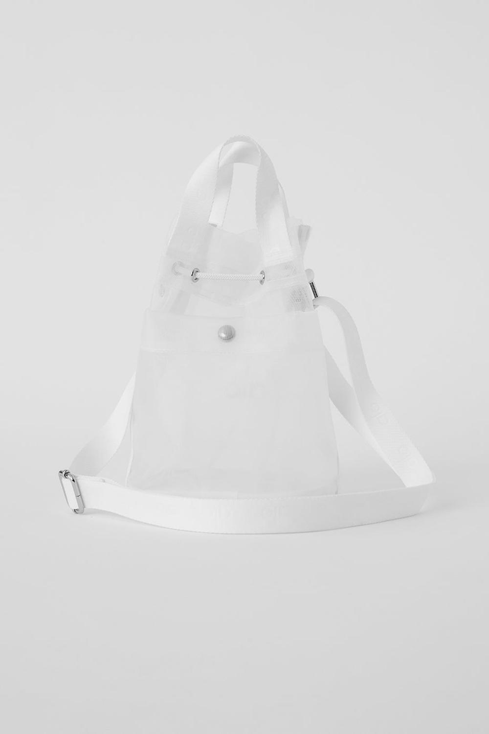 Bolso Saco Alo Yoga Sheer Cross Body Mujer Blancos | Mexico  JCA-162097
