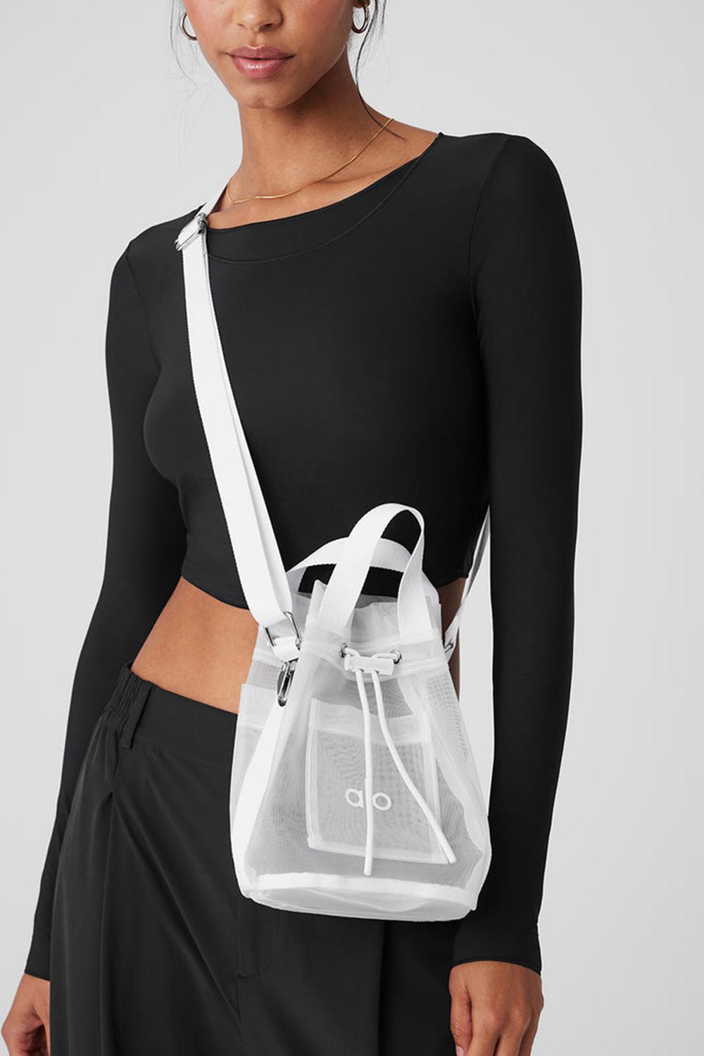 Bolso Saco Alo Yoga Sheer Cross Body Mujer Blancos | Mexico  JCA-162097
