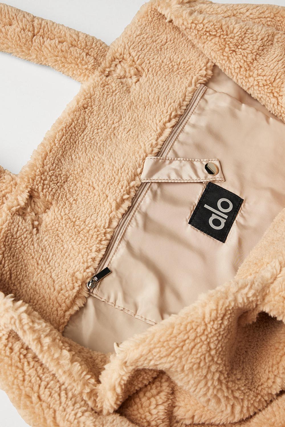 Bolso Tote Alo Yoga Foxy Sherpa Mujer Camel | Mexico  HKL-364502