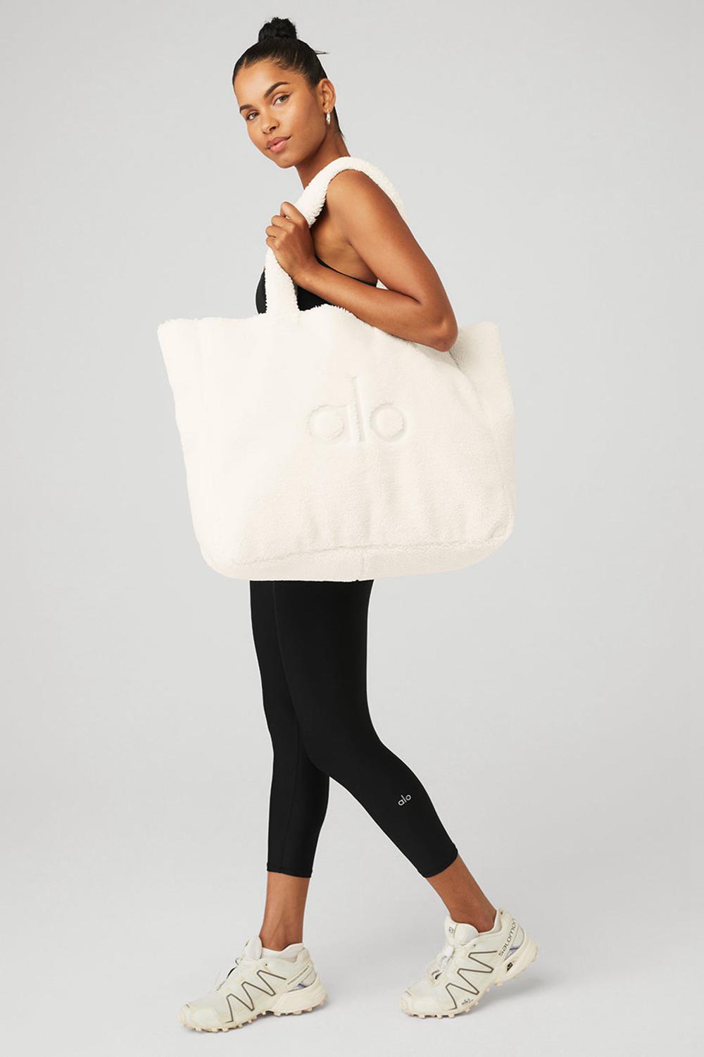 Bolso Tote Alo Yoga Foxy Sherpa Mujer Ivory | Mexico  LJE-584310