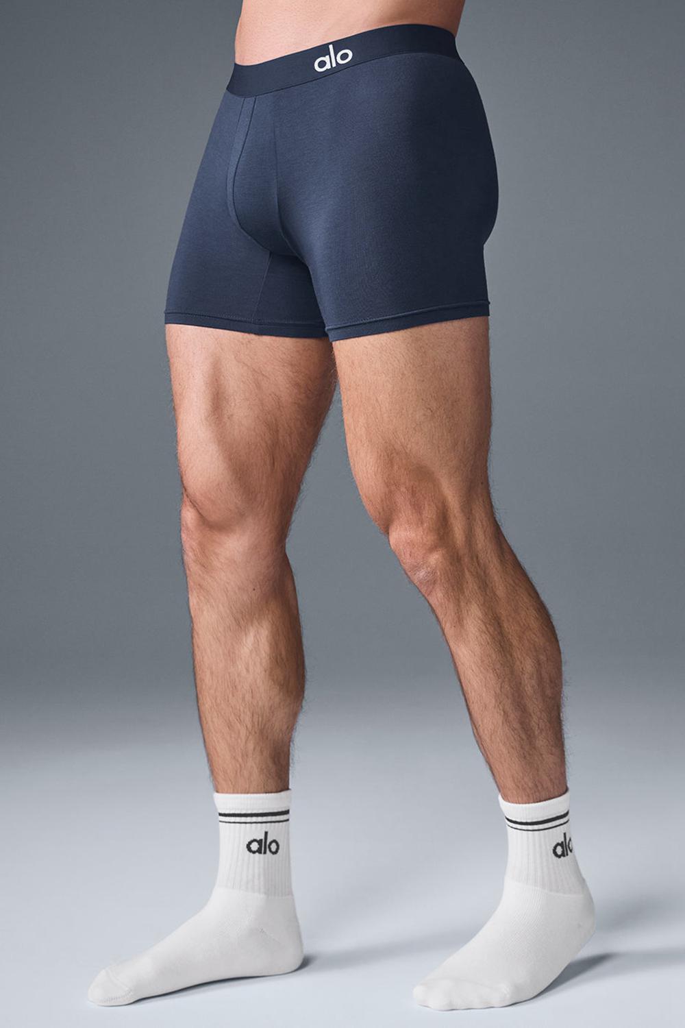 Boxer Alo Yoga Day and Night Hombre Azul Marino | Mexico  VLE-803647