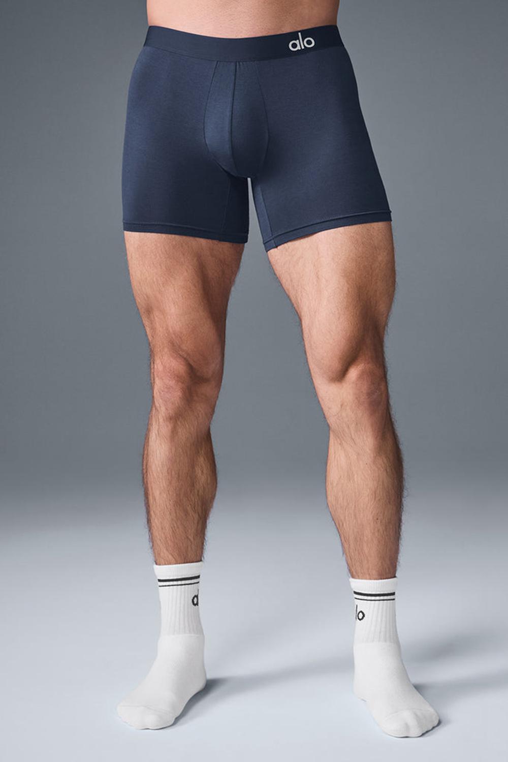 Boxer Alo Yoga Day and Night Hombre Azul Marino | Mexico  VLE-803647