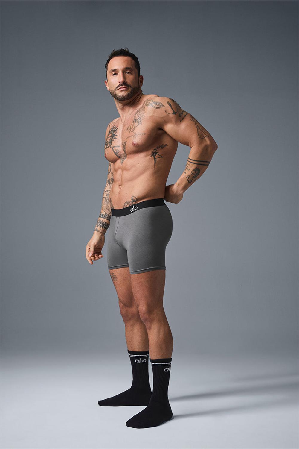 Boxer Alo Yoga Day and Night Hombre Grises | Mexico  SKD-315709